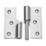 Smith & Locke Polished Chrome  Rising Butt Hinges LH 75mm x 70.6mm 2 Pack