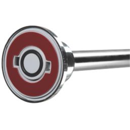 Croydex Round Telescopic Shower Rod Aluminium Chrome 2298mm