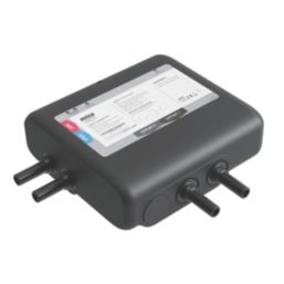 Mira Platinum Remote Dual Outlet HP/Combi Thermostatic Black/Chrome Wireless Digital Shower Valve & Controller With Diverter