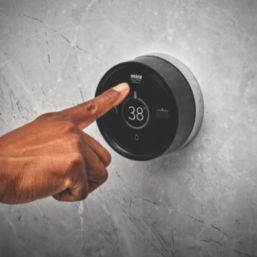 Mira Platinum Remote Dual Outlet HP/Combi Thermostatic Black/Chrome Wireless Digital Shower Valve & Controller With Diverter