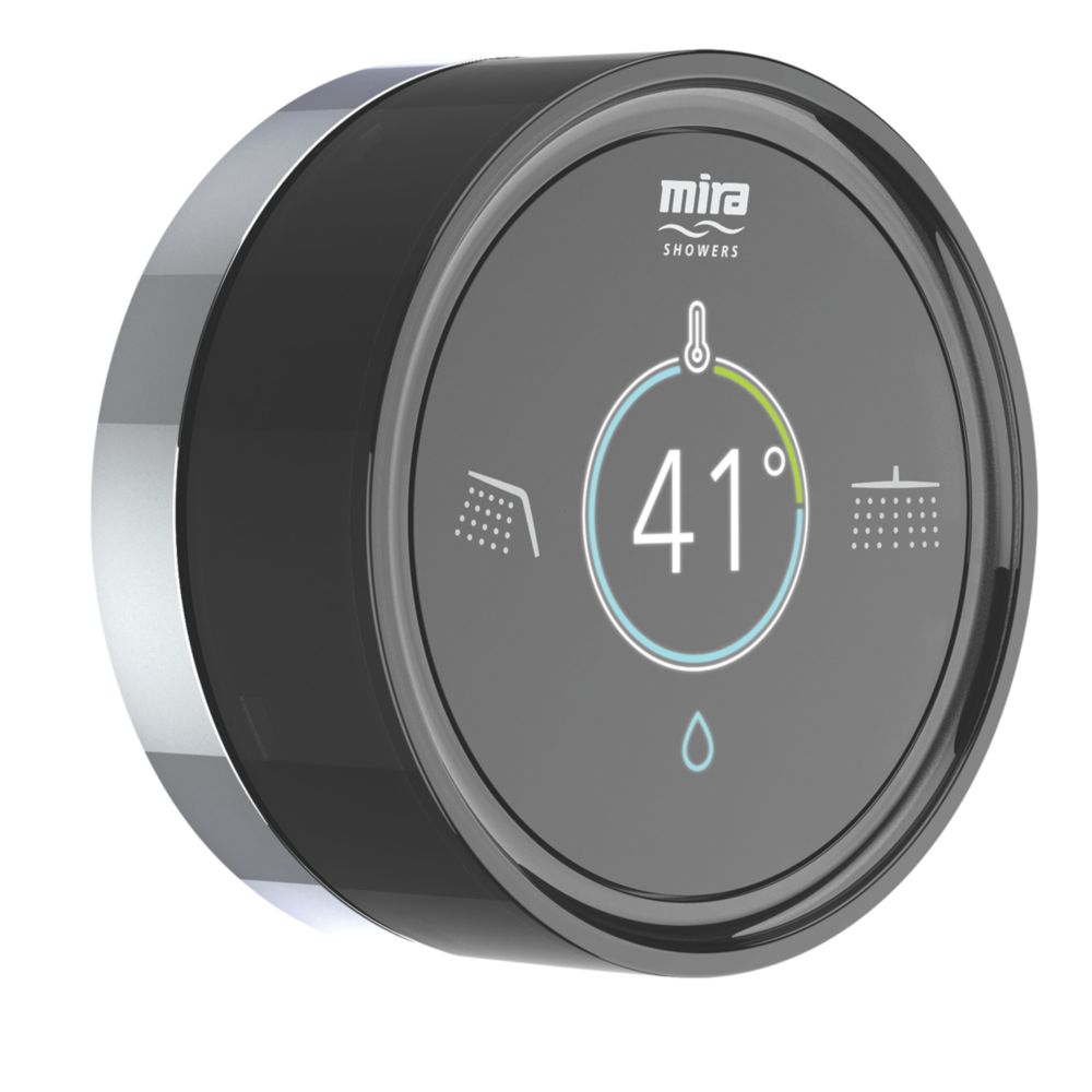 Mira Platinum Remote Dual Outlet HP/Combi Thermostatic Black/Chrome ...