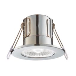 Saxby CosmosEco V3 Fixed  Fire Rated LED Recessed Downlight Chrome 6W 500lm