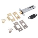 Smith & Locke Electro Brass/Satin Chrome Tubular Mortice Latch 101mm Case - 81mm Backset