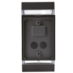 Lutec Focus Outdoor Wall Light With Photocell Dark Grey