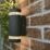 Lutec Focus Outdoor Wall Light With Photocell Dark Grey