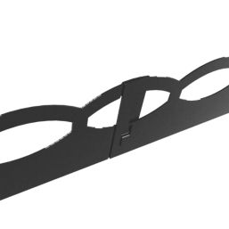 Apollo Metal Lawn Edge Kit (Cutout) Matt Black Powder Coated 0.91m