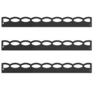 Apollo Metal Lawn Edge Kit (Cutout) Matt Black Powder Coated 0.91m