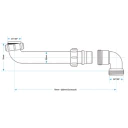 Viva Swivel 32mm Basin 1¼" Space Saver Kit