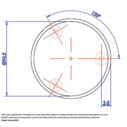 Essentials Victorian Mortice Knobs 54mm Pair Polished Brass