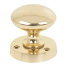 Essentials Victorian Mortice Knobs 54mm Pair Polished Brass