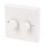 Varilight V-Dim 2-Gang 2-Way  Dimmer Switch  White