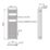 Flomasta 1600mm x 500mm 2409BTU Anthracite Flat  Towel Radiator