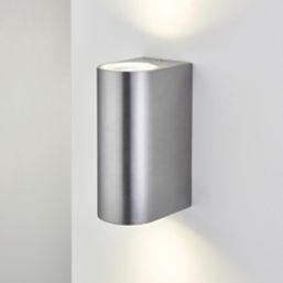 LAP  Outdoor Up & Down Wall Light Brushed Aluminium