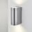 LAP  Outdoor Up & Down Wall Light Brushed Aluminium