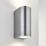 LAP  Outdoor Up & Down Wall Light Brushed Aluminium
