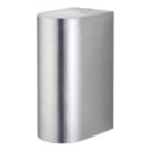 LAP  Outdoor Up & Down Wall Light Brushed Aluminium