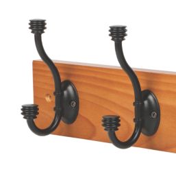 Essentials 4-Hook Rail Pine 458mm x 134mm