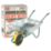 Walsall Easiload Puncture-Proof Wheel Wheelbarrow Galvanised 85Ltr