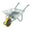 Walsall Easiload Puncture-Proof Wheel Wheelbarrow Galvanised 85Ltr