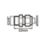 Flomasta  Brass Compression Adapting Male Coupler 10mm x 3/8"
