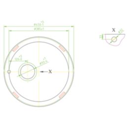 Essentials  1 Bowl Stainless Steel Round Kitchen Sink 450mm x 450mm