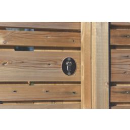 GateMate Black Euro Profile Long Throw Lock with Thumbturn 70mm