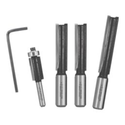 Titan 1/2 & 1/4" Shank Router Bits 4 Piece Set