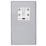 Arlec  2-Gang Dual Voltage Shaver Socket 115/230V Polished Chrome with White Inserts