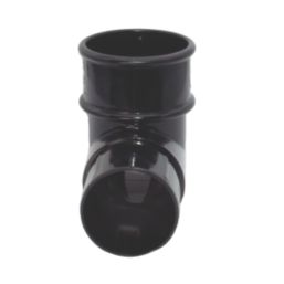 FloPlast MiniFlo 92.5° Round Offset Downpipe Bend Black 50mm