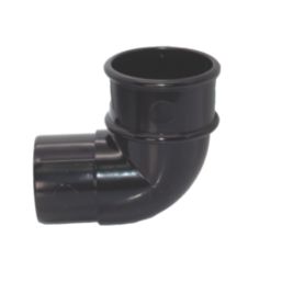 FloPlast MiniFlo 92.5° Round Offset Downpipe Bend Black 50mm