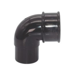 FloPlast MiniFlo 92.5° Round Offset Downpipe Bend Black 50mm