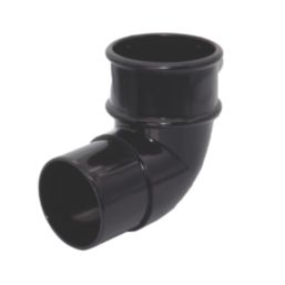 FloPlast MiniFlo 92.5° Round Offset Downpipe Bend Black 50mm