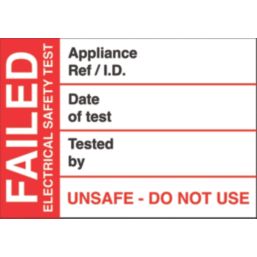 Essentials Fail Test Labels 250 Pack