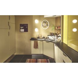 Mottez Round Porthole Vision Panel 260mm Brushed & Polished Steel