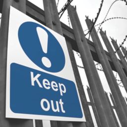 Essentials  "Keep Out" Sign 200mm x 150mm