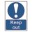Essentials  "Keep Out" Sign 200mm x 150mm
