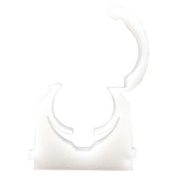 Talon  28mm Hinged Pipe Clips White 50 Pack