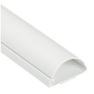 D-Line PVC White TV Trunking 50mm x 25mm x 1.5m