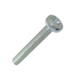 Easyfix Bright Zinc-Plated Pan Machine Screws M3 x 20mm 25 Pack