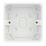Hager Sollysta WMPB1/28 1-Gang Surface Pattress  Back Box 28mm