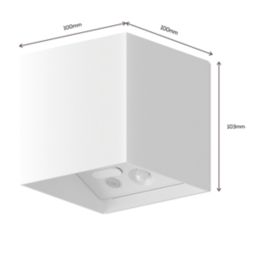 Calex Volterra Indoor & Outdoor Rechargeable LED Up & Downlight With PIR Sensor White 170lm