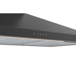 Cooke & Lewis  Chimney Hood Black 898mm