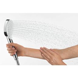 Hansgrohe Crometta Vario Shower Handset Chrome/White 100mm x 210mm