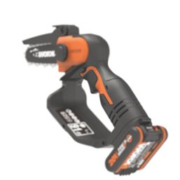 Worx WG324E 20V 1 x 2.0Ah Lithium PowerShare  Cordless 12cm Pruning Chainsaw