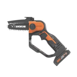 Worx WG324E 20V 1 x 2.0Ah Lithium PowerShare  Cordless 12cm Pruning Chainsaw