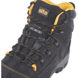 Site Fortress Size 13  Black Waterproof Steel Toe Cap Safety Boots