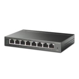TP-Link TL-SG108PE 8 Port Desktop / Rackmount Network Switch Black