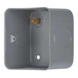 Contactum  1-Gang Metal-Clad  Back Box 47mm