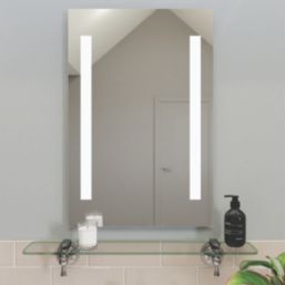 Croydex Thornton  Battery-Powered Rectangular Illuminated Mirror With 413lm LED Light 400mm x 600mm