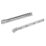 Essentials Silver Bottom Fix Self-Closing Roller Drawer Runners 400mm 2 Pack